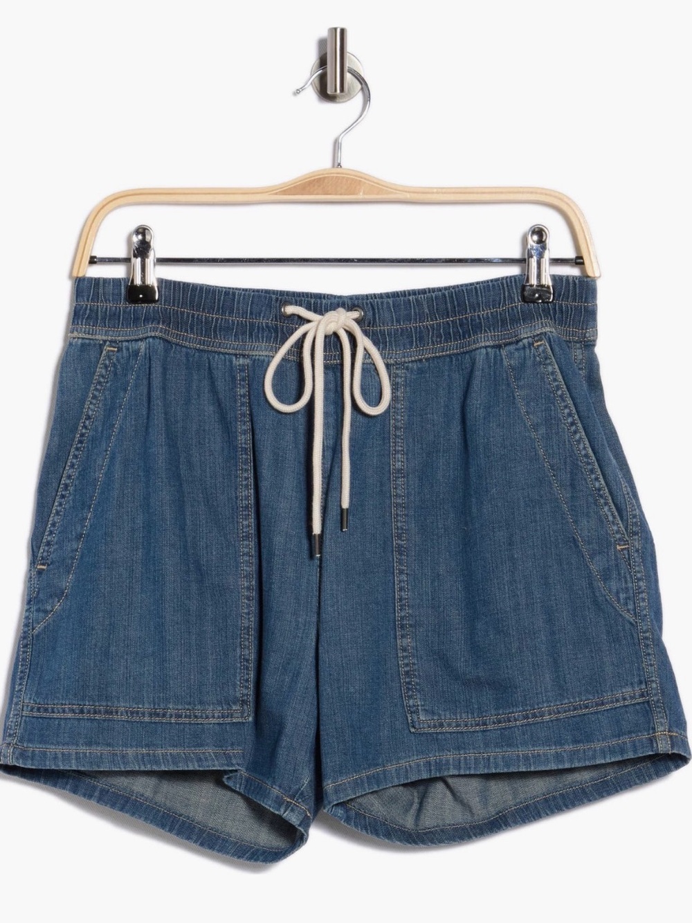 James Perse Drawstring Denim Shorts